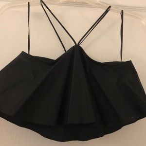 ZARA BLACK CROP TOP